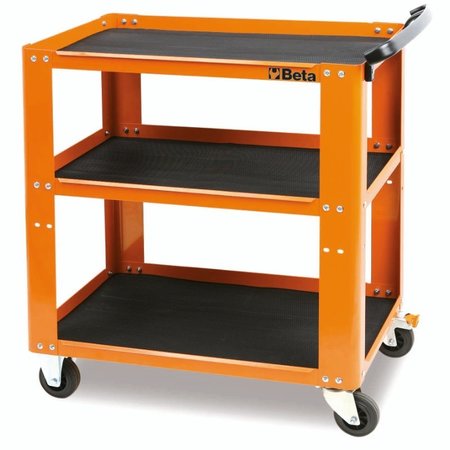 BETA Steel Tool Cart, 3 Shelves, 440 lbs 051000001